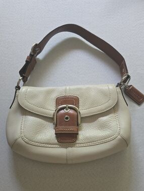 Coach Soho Flap Buckle Leather Shoulder Bag